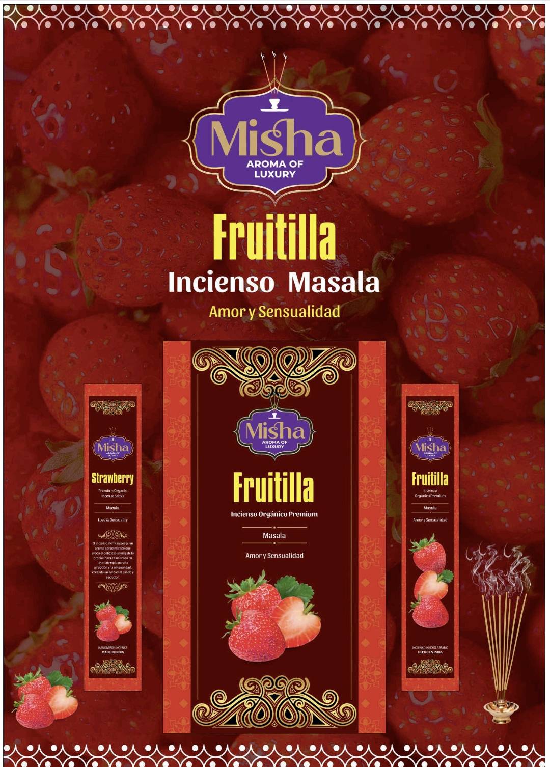 INCIENSO MASALA FRUTILLA