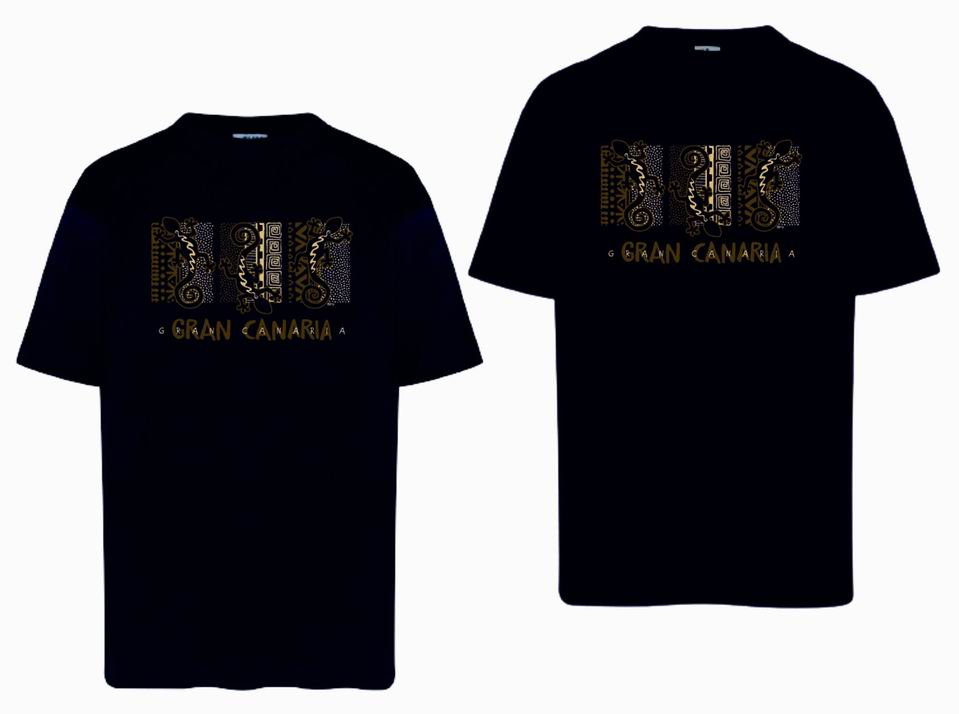 CAMISETA ADULTO 3 LAGARTOS ORO