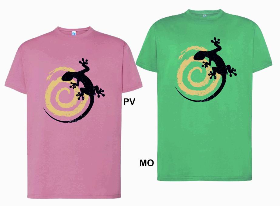 CAMISETA ADULTO LAGARTO ESPIRAL