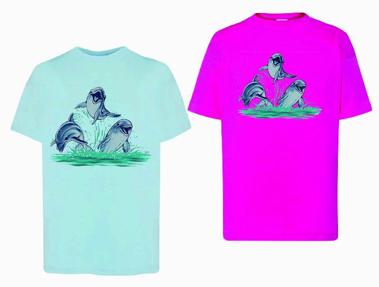 CAMISETA NIÑO 3 DELFINES